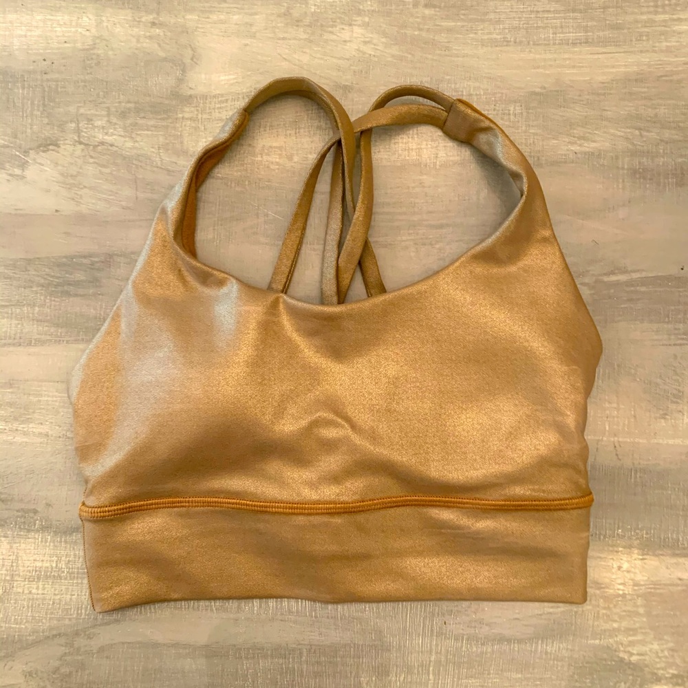 Gold Lululemon Sports Bra